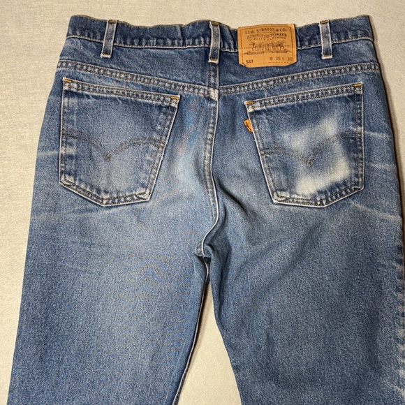 Vintage Orange Tab 517 Bootcut Levi's Jeans - Picture 12 of 14